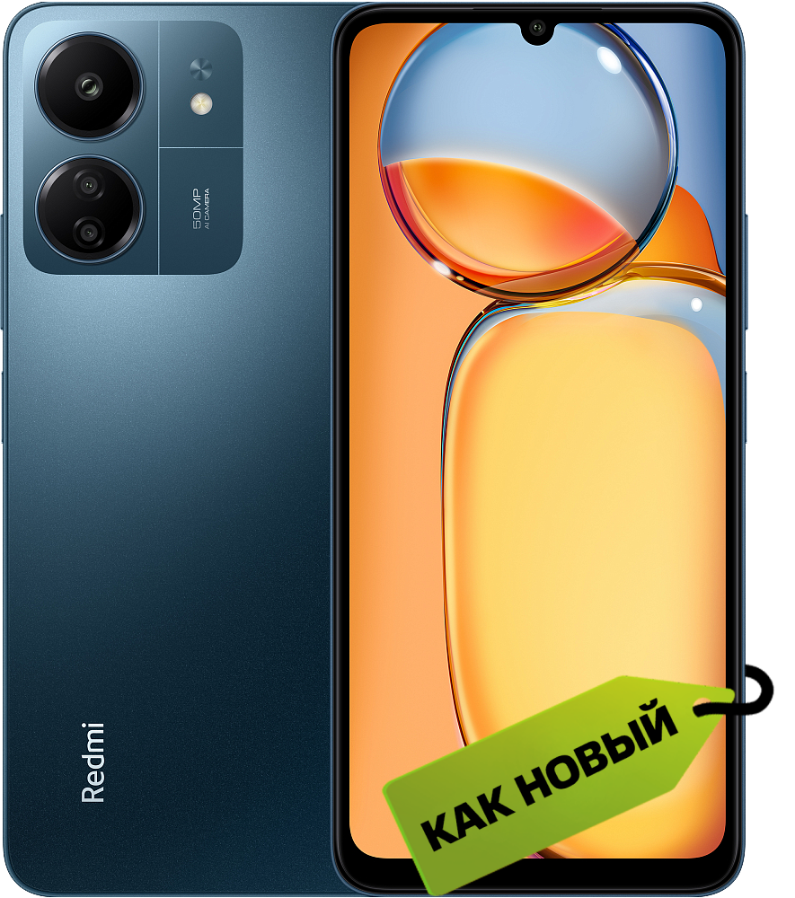 

Смартфон Xiaomi, Redmi 13C 8/256 Гб Темно-синий «Как новый»