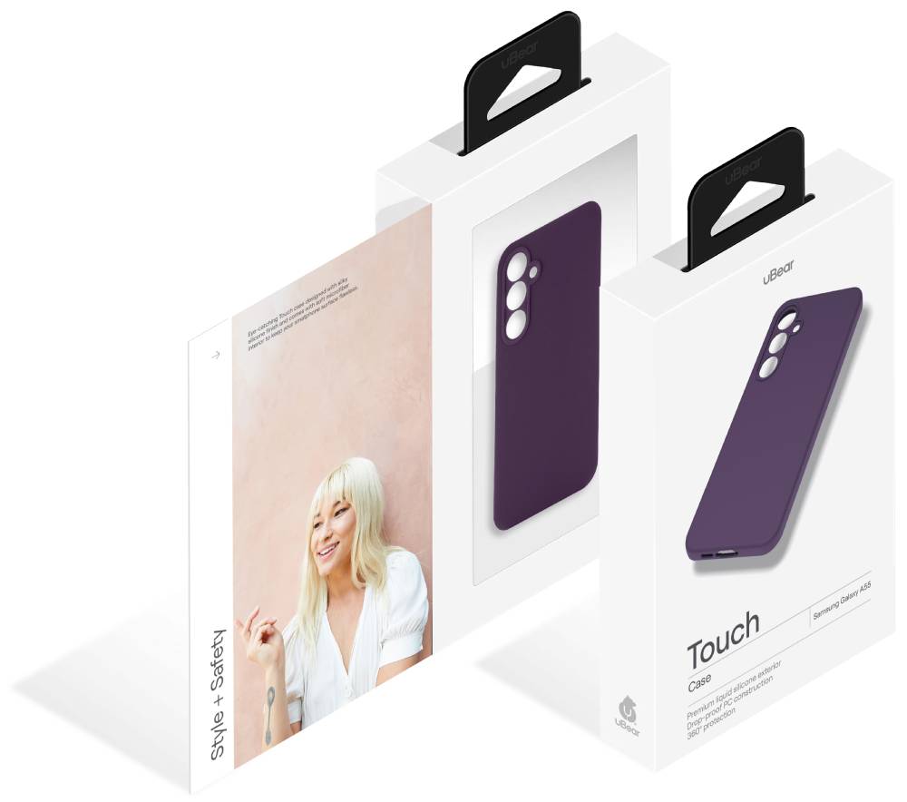 Чехол-накладка uBear Touch case для Samsung Galaxy A55 Фиолетовый 3100-1464 - фото 4