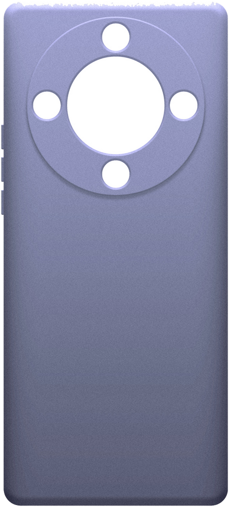 Чехол-накладка Borasco чехол для honor x9a с магнитом золотистый с принтом синие лепестки