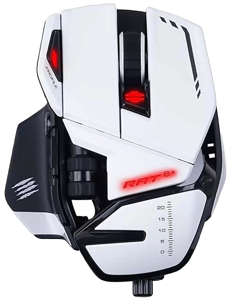 

Мышь Mad Catz, R.A.T. 6+ PMW3360 проводная Белая