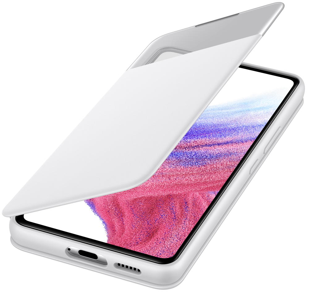 Чехол-книжка Samsung Galaxy A53 Smart S View Wallet Cover White 0319-0160 EF-EA536PWEGRU - фото 4