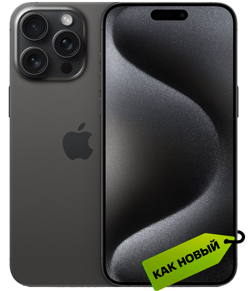 

Смартфон Apple, iPhone 15 Pro 128 Гб Dual sim Черный титан «Как новый»