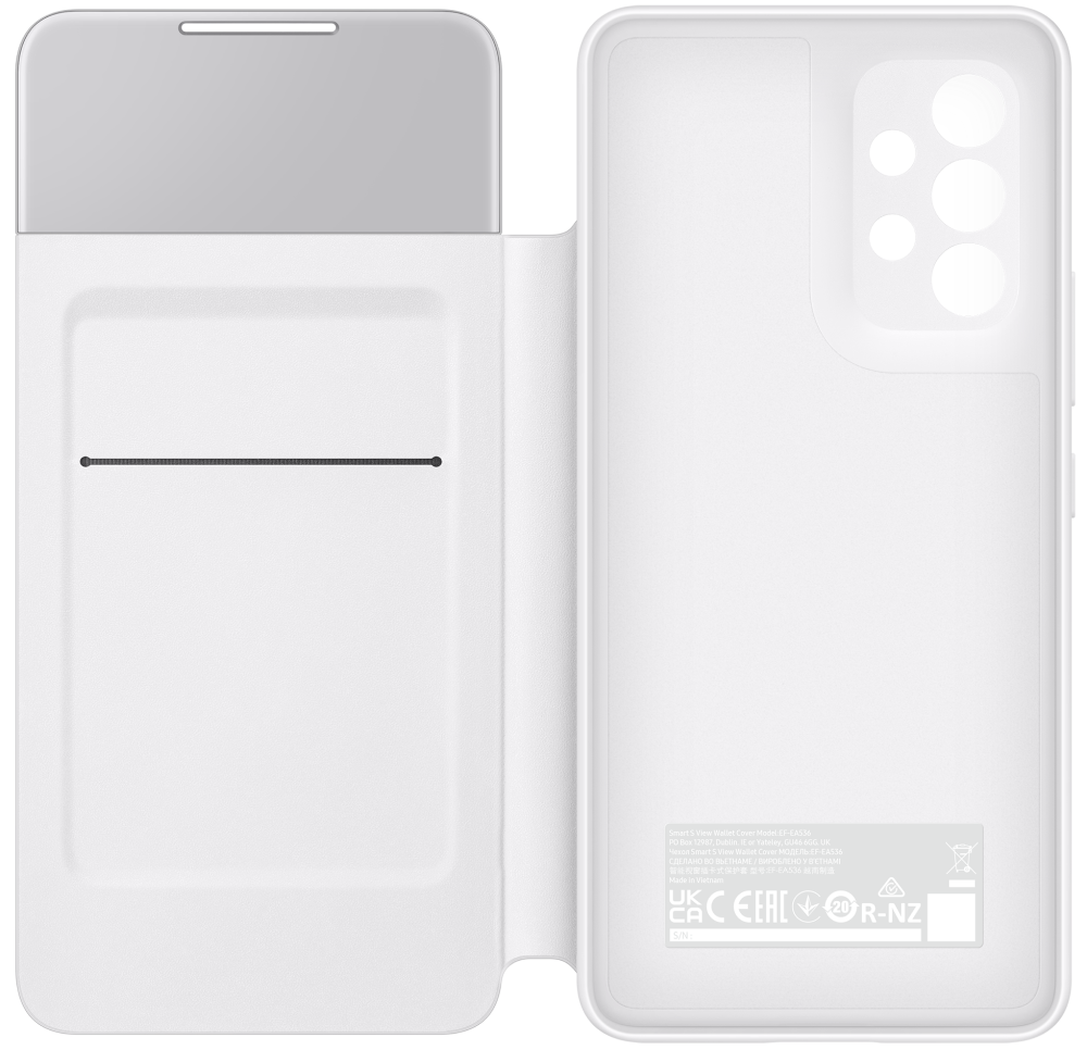 Чехол-книжка Samsung Galaxy A53 Smart S View Wallet Cover White 0319-0160 EF-EA536PWEGRU - фото 5