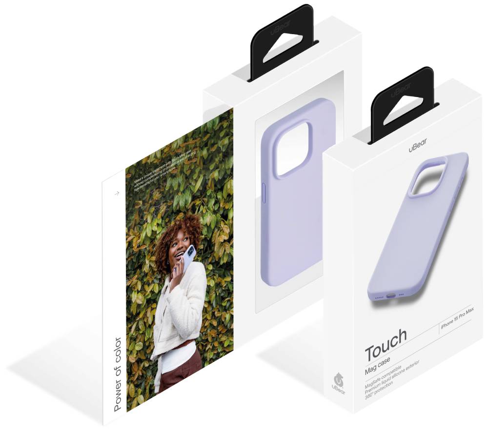Чехол-накладка uBear Touch Mag Case для iPhone 15 Pro Max Фиолетовый 0314-0156 - фото 5