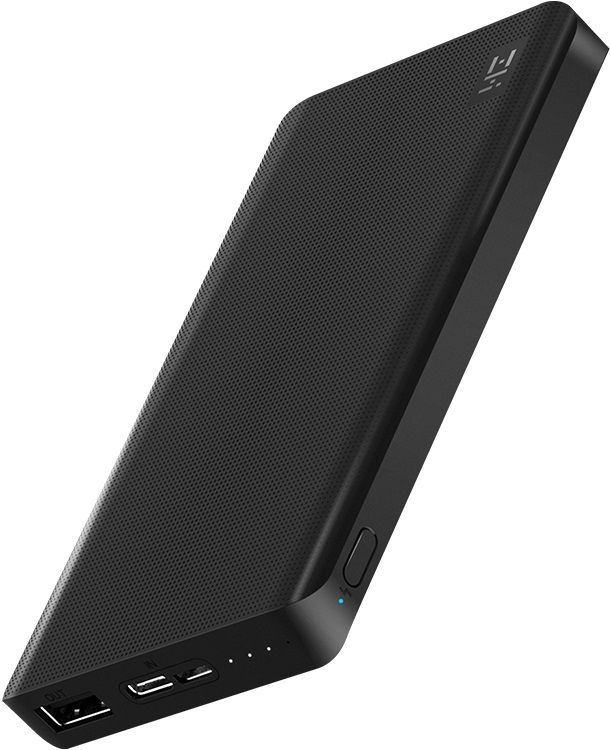 Внешний аккумулятор Xiaomi Mi ZMI 10000 mAh Type-C Quick Charge 2.0 QB810 Black