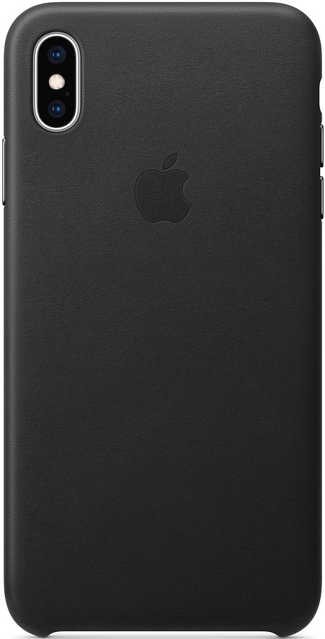 Клип-кейс Apple iPhone XS Max кожаный MRWT2ZM/A Black
