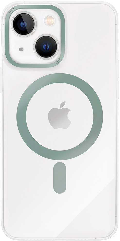 Чехол-накладка VLP Line Case with MagSafe iPhone 14 Plus Зеленый