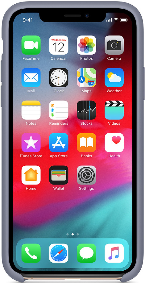 Клип-кейс Apple iPhone XS силиконовый MTFC2ZM/A Lavender 0313-7314 MRWC2ZM/A iPhone XS силиконовый MTFC2ZM/A Lavender - фото 2