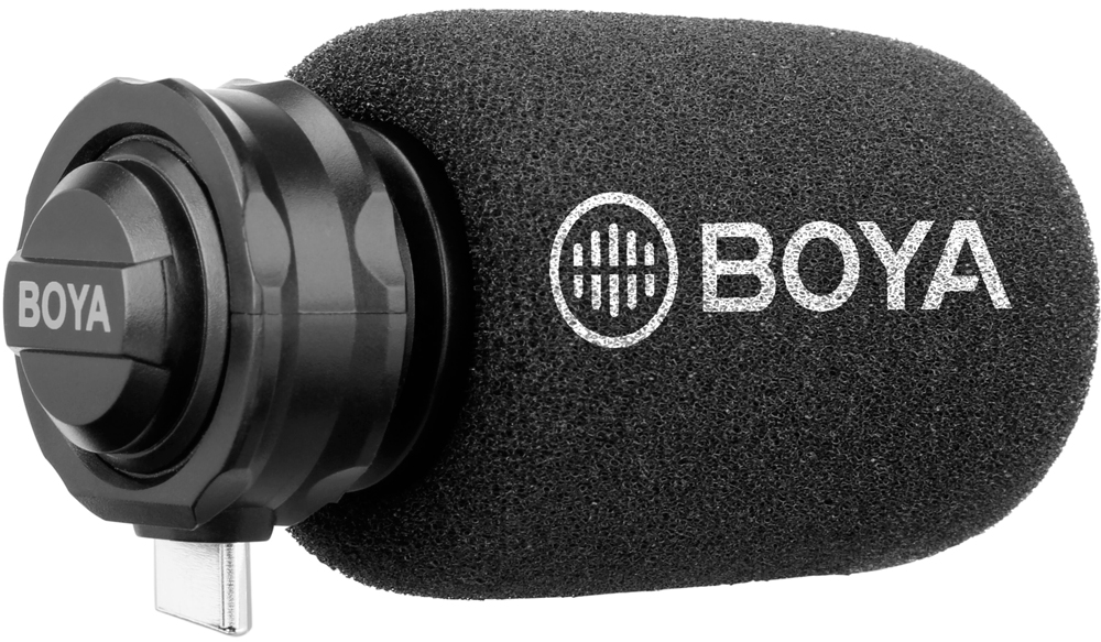 Микрофон Boya BY-DM100 кардиоидный Black микрофон boya by m4c профессиональный кардиоидный петличный микрофон с xlr 3 pin разъёмом