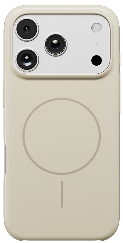 

Чехол-накладка Rocket, Glaze с MagSafe для iPhone 17 Pro Бежевый
