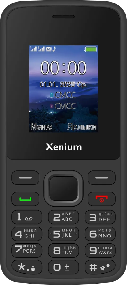 

Мобильный телефон Xenium, X175 DS Черный