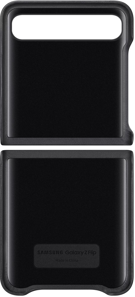 Клип-кейс Samsung Galaxy Z Flip Leather Cover Black (EF-VF700LBEGRU) 0313-8451 Galaxy Z Flip Leather Cover Black (EF-VF700LBEGRU) - фото 2