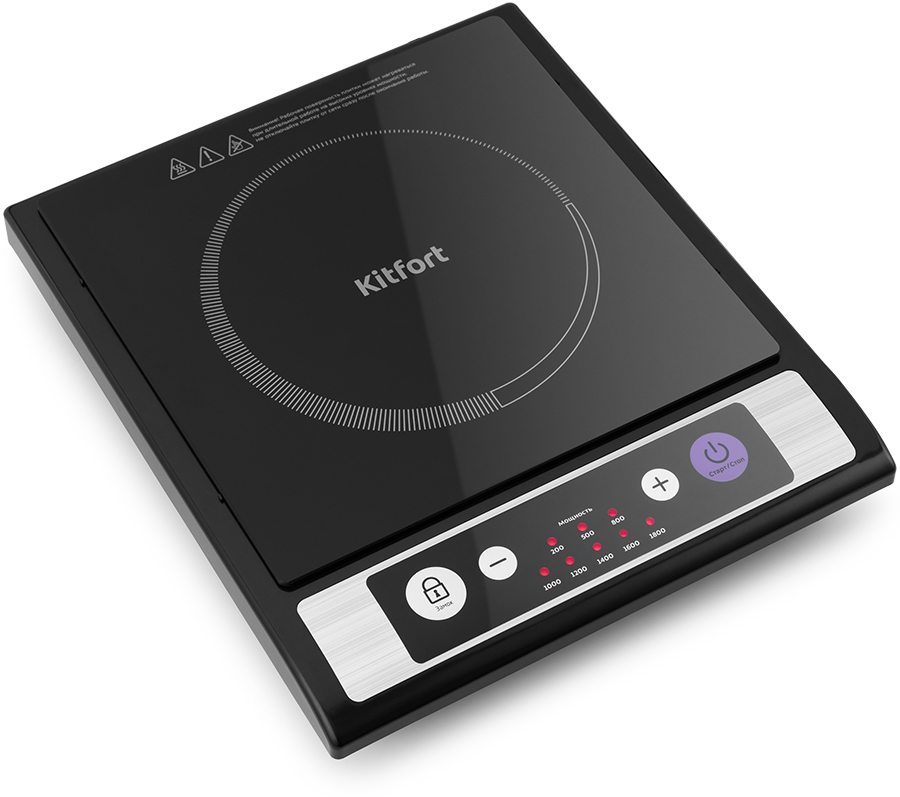Индукционная плита Kitfort КТ-107 черная 7000-2905 - фото 1
