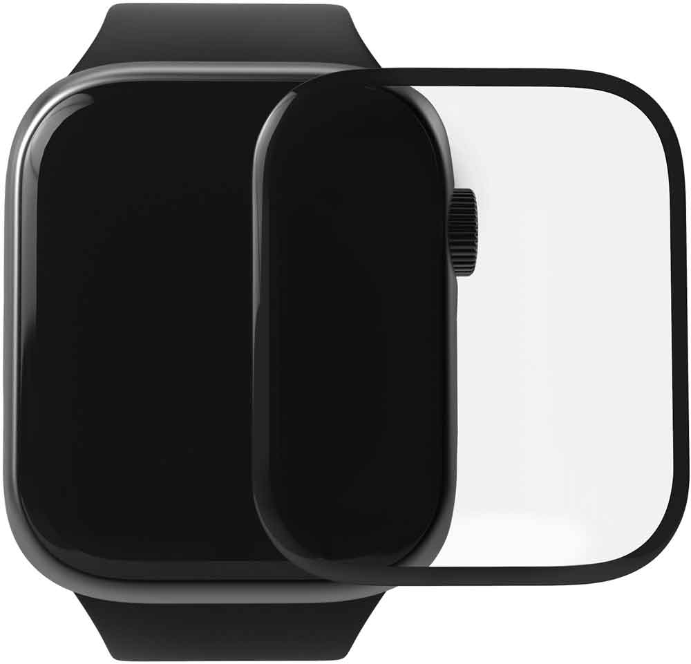 

Стекло защитное uBear Apple Watch S4 40 мм черная рамка, Apple Watch S4 40 мм черная рамка