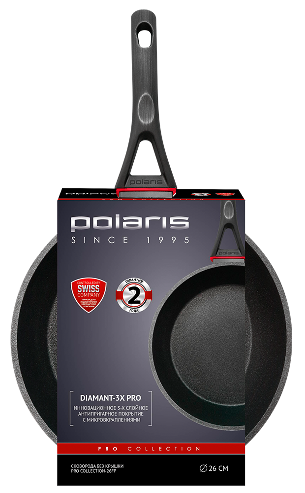 Сковорода Polaris PRO collection-26FP черная 7000-2855 - фото 10