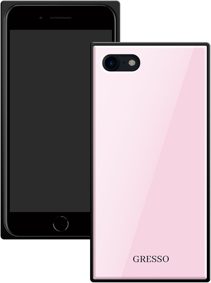 Клип-кейс Gresso Glass Apple iPhone 8/7 прямоугольный Pink