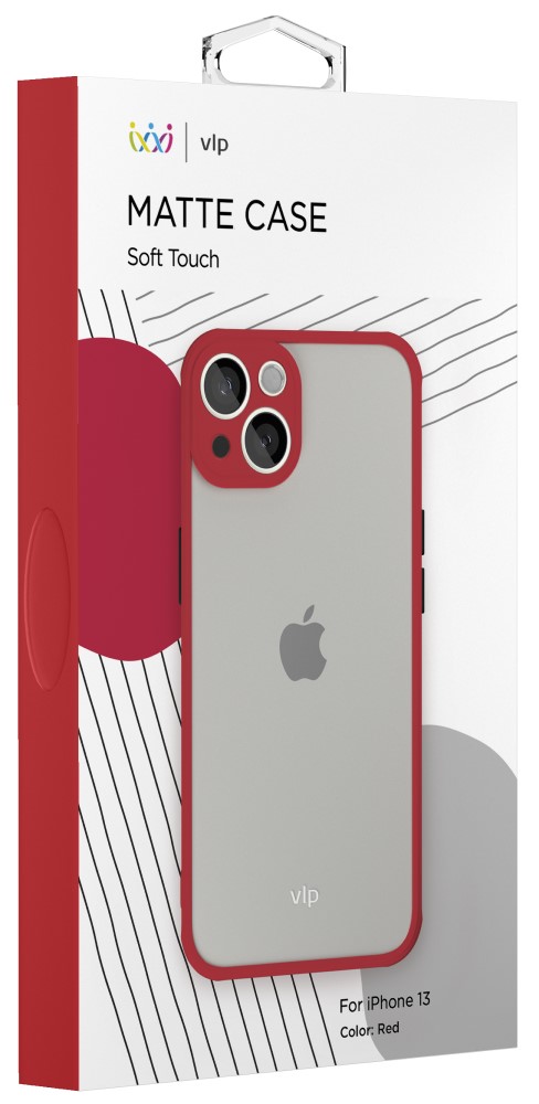 Клип-кейс VLP iPhone 13 Matte Case Red 0313-9942 - фото 2
