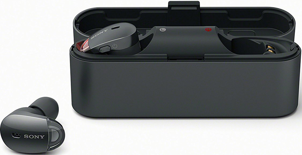 Беспроводные наушники с микрофоном Sony WF1000X Black 0406-0867 - фото 5