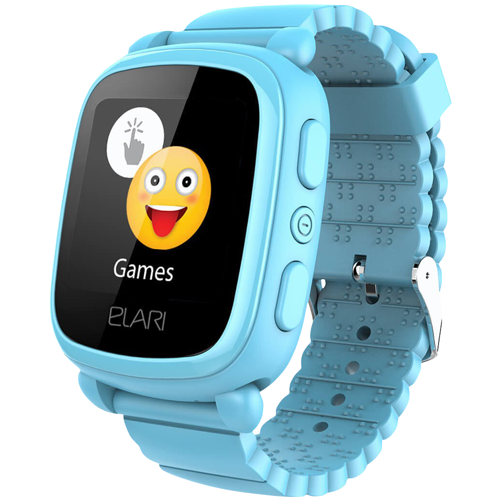 Детские часы Elari KidPhone 2 с GPS трекером Blue