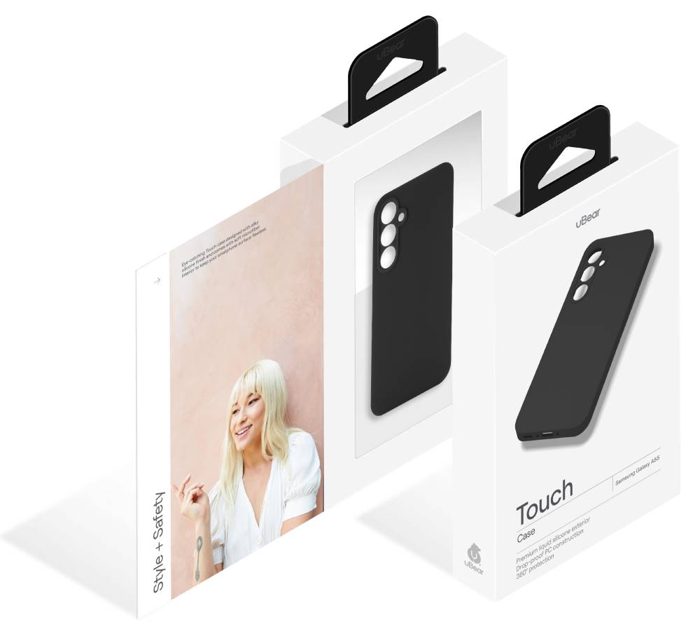 Чехол-накладка uBear Touch case для Samsung Galaxy A55 Черный 3100-1456 - фото 4