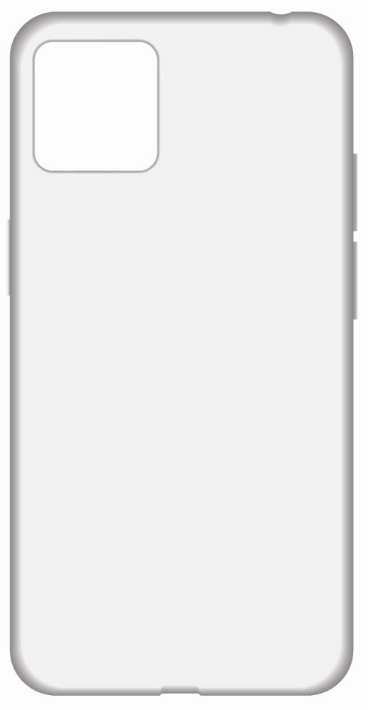 Клип-кейс LuxCase Realme С11 2021 White полупрозрачный дизайнерский силиконовый с усиленными углами чехол для реалми с11 2021 c20 realme c11 2021 c20 прозрачный ананас