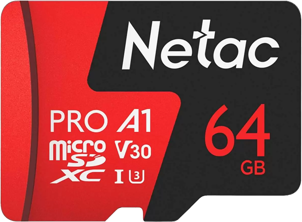 Карта памяти MicroSD Netac карта памяти netac microsd card p500 standard 64gb retail version w sd adapter