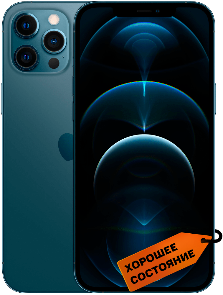 

Смартфон Apple, iPhone 12 Pro Max 128 Гб Тихоокеанский синий «Хорошее состояние»