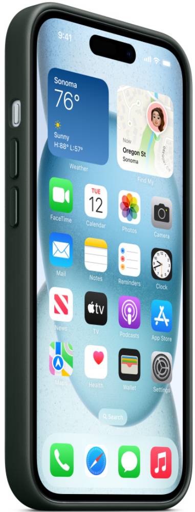 Чехол-накладка Apple iPhone 15 Plus FineWoven Case with MagSafe Вечнозеленый 3100-0092 iPhone 15 Plus - фото 7