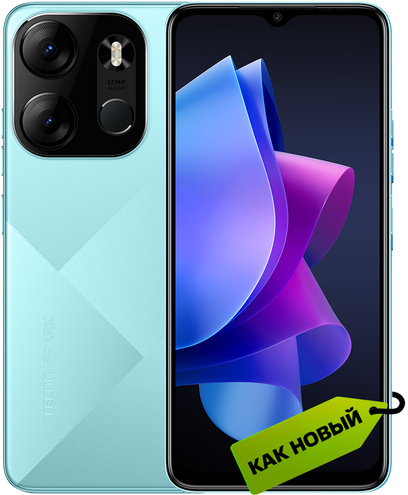 

Смартфон TECNO, Spark Go 2023 3/64 Гб Голубой «Как новый»