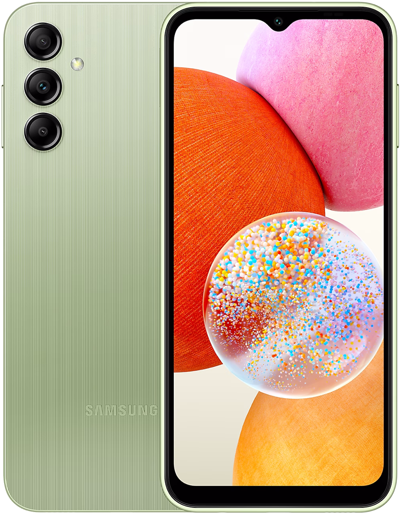 Смартфон Samsung Galaxy A14 6/128Gb Зеленый (SM-A145) смартфон samsung galaxy a14 4 128gb черный
