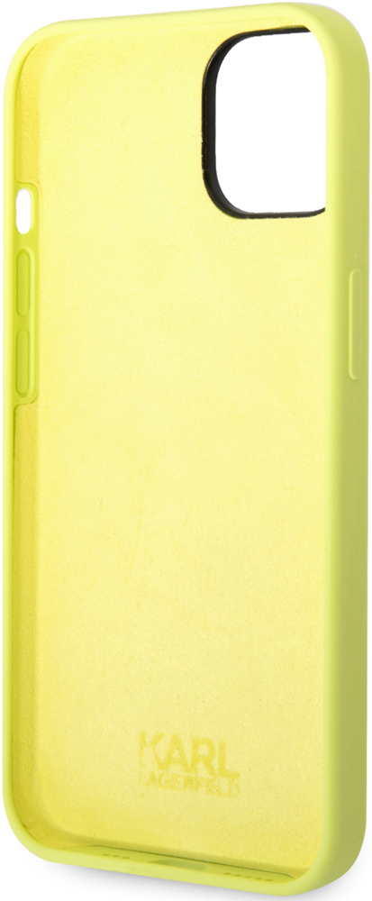 Чехол-накладка Karl Lagerfeld iPhone 14 Plus Liquid Silicone Case RSG Round Logo Bicolor Зеленый KLHCP14MSRSGRCN 0319-0645 - фото 2