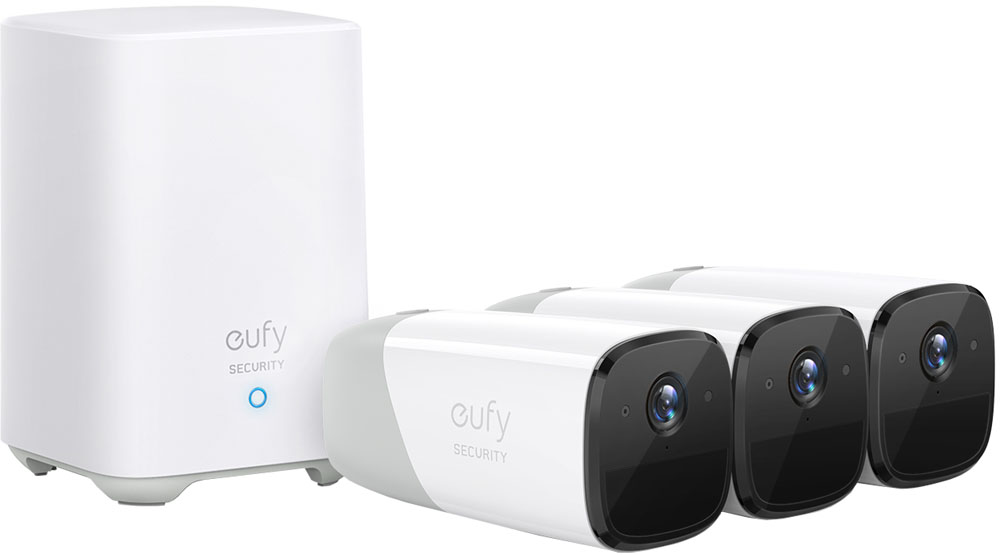 Камеры безопасности Anker Eufy Cam 2 3 камеры White (EUF-T88423D2-WT) 0600-0797 Eufy Cam 2 3 камеры White (EUF-T88423D2-WT) - фото 1