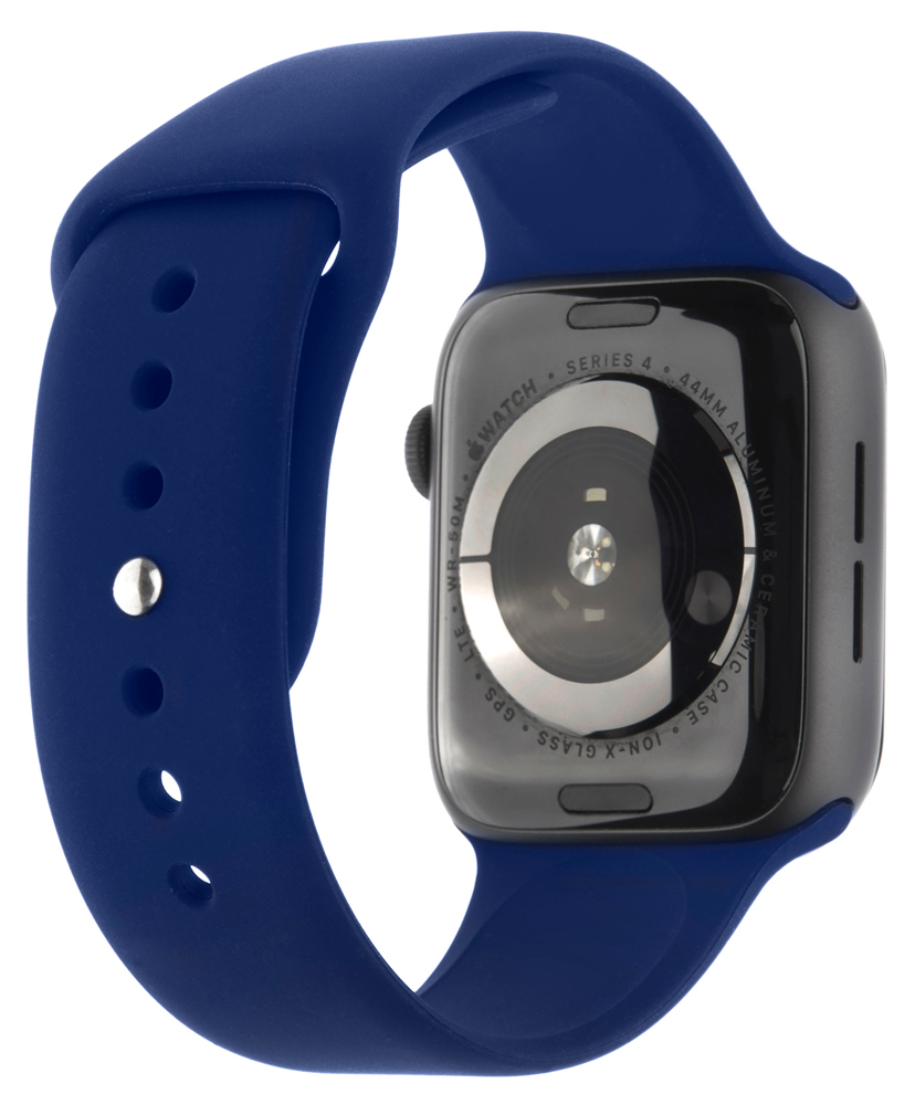 Ремешок для умных часов InterStep Sport Apple Watch 42/44мм силиконовый Blue 0400-1713 Sport Apple Watch 42/44мм силиконовый Blue - фото 2