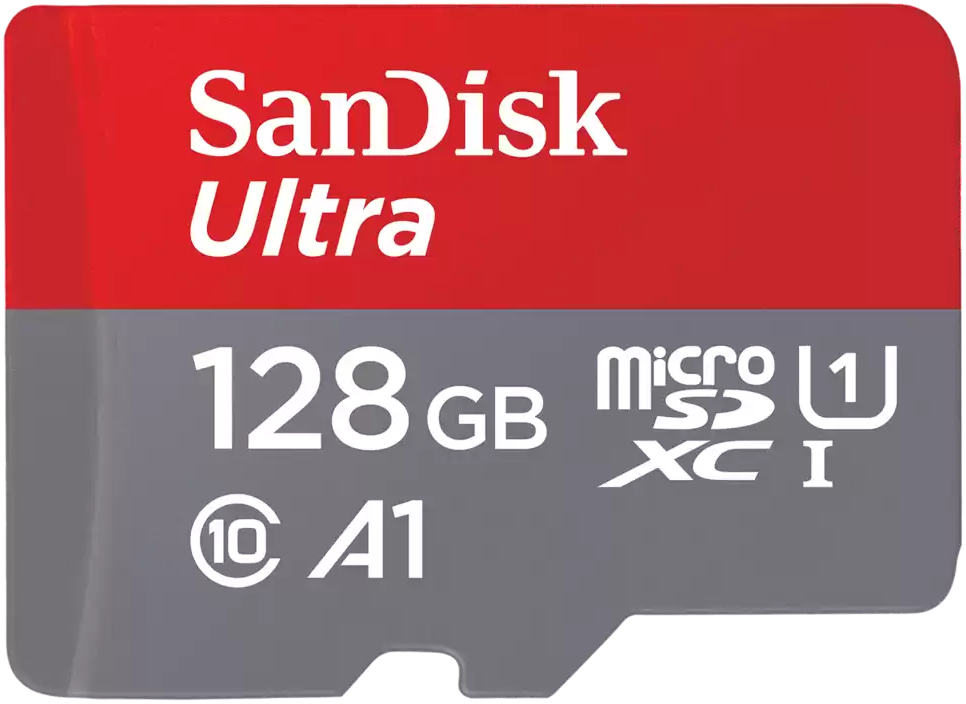 SanDisk Ultra 128Gb Class 10 Красно-серая