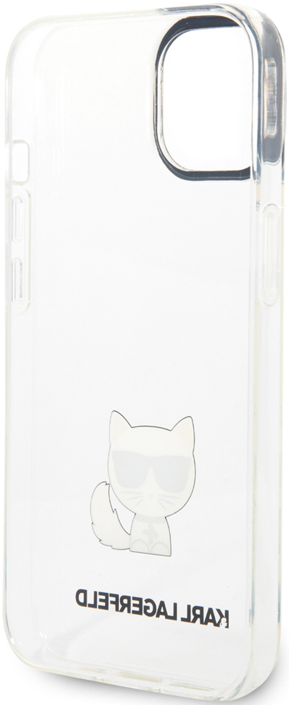 Чехол-накладка Karl Lagerfeld iPhone 14 Plus Choupette Body Logo and Black Camera Outline Прозрачный KLHCP14MCTTR 0319-0661 - фото 2