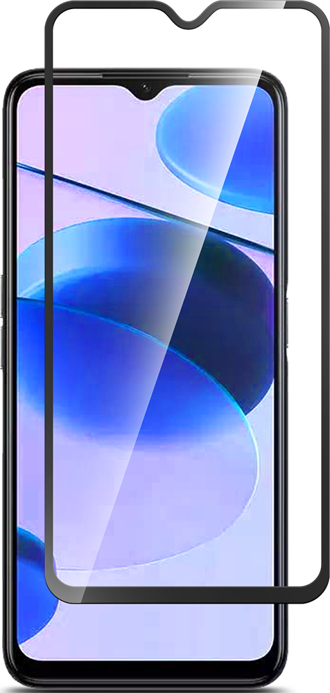 Стекло защитное Realme C35 Черная рамка рамка дисплея promise mobile для смартфона realme c31 rmx3501