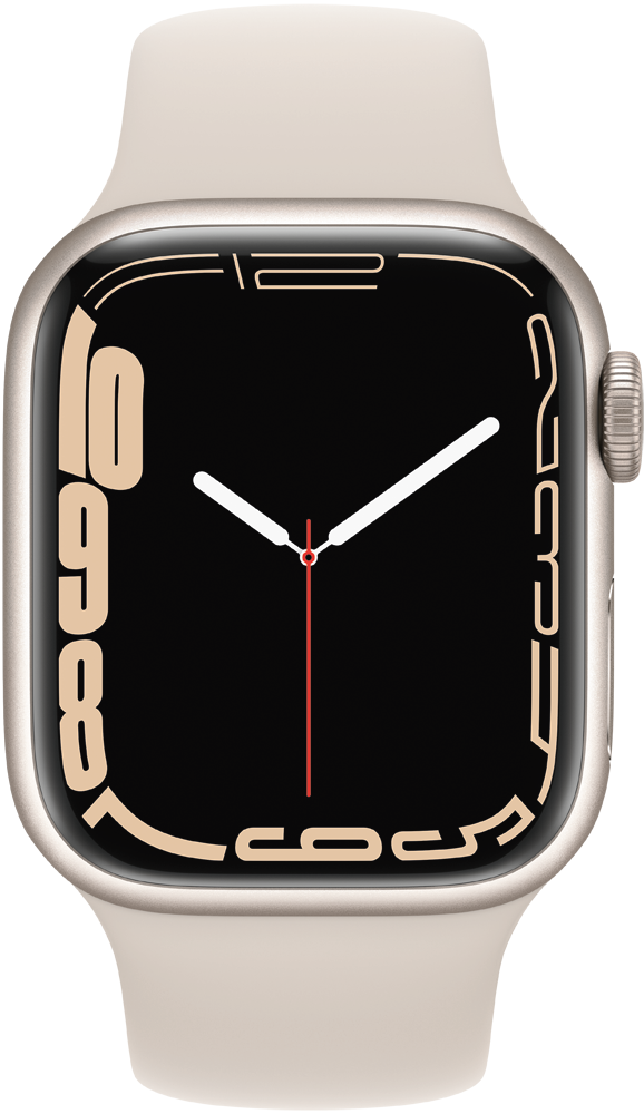 Часы Apple Watch Series 7 GPS 41мм корпус из алюминия Сияющая звезда + ремешок Серый (MKMY3RU/A) 0200-2758 MKMY3RU/A Watch Series 7 GPS 41мм корпус из алюминия Сияющая звезда + ремешок Серый (MKMY3RU/A) - фото 2