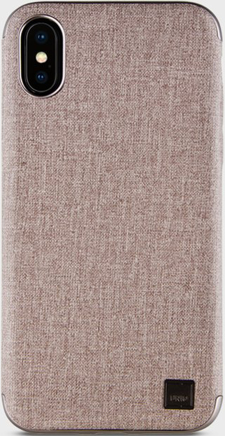 

Клип-кейс Uniq, Glacier Luxe Kanvas iPhone X Beige