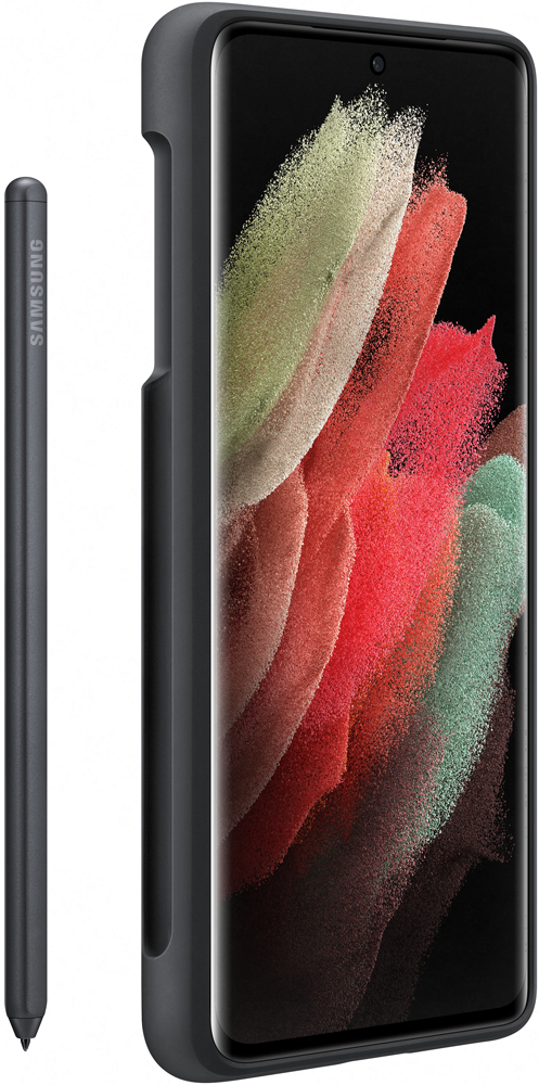 Клип-кейс Samsung Galaxy S21 Ultra Silicone Cover с пером S Pen Black (EF-PG99PTBEGRU) 0313-8802 Galaxy S21 Ultra Silicone Cover с пером S Pen Black (EF-PG99PTBEGRU) - фото 3