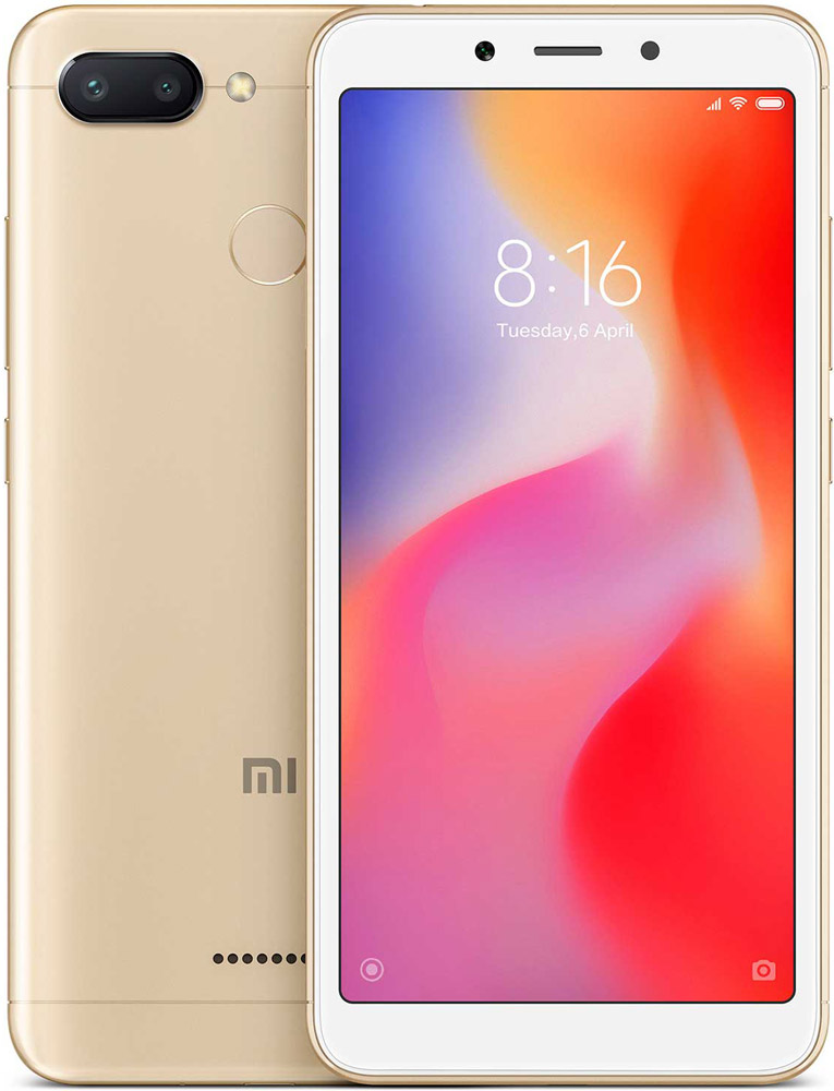 

Смартфон Xiaomi, Redmi 6 64Gb Gold