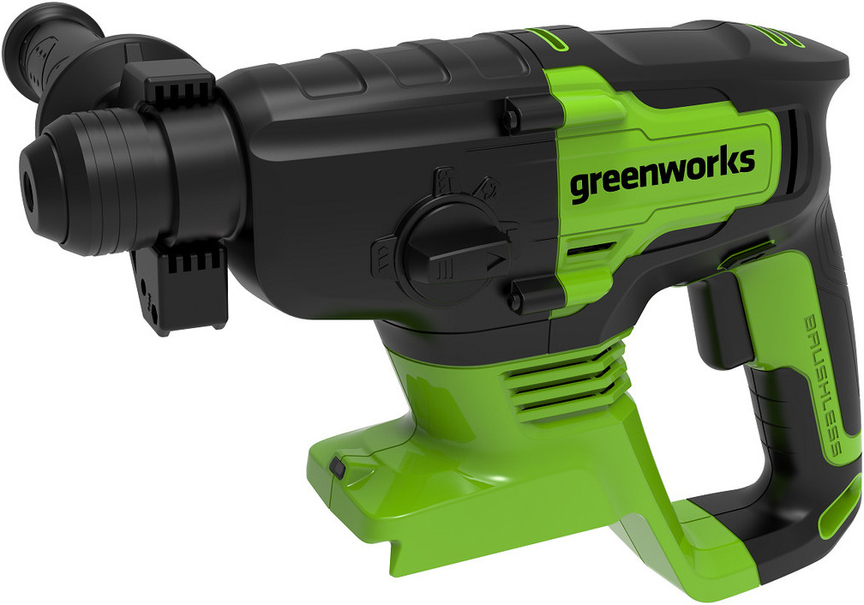 Перфоратор Greenworks GD24SDS2 24V аккумуляторный бесщеточный зеленый 7000-2975 380300 - фото 1