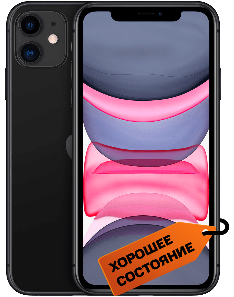 

Смартфон Apple, iPhone 11 (новая комплектация) 64Gb Черный «Хорошее состояние»