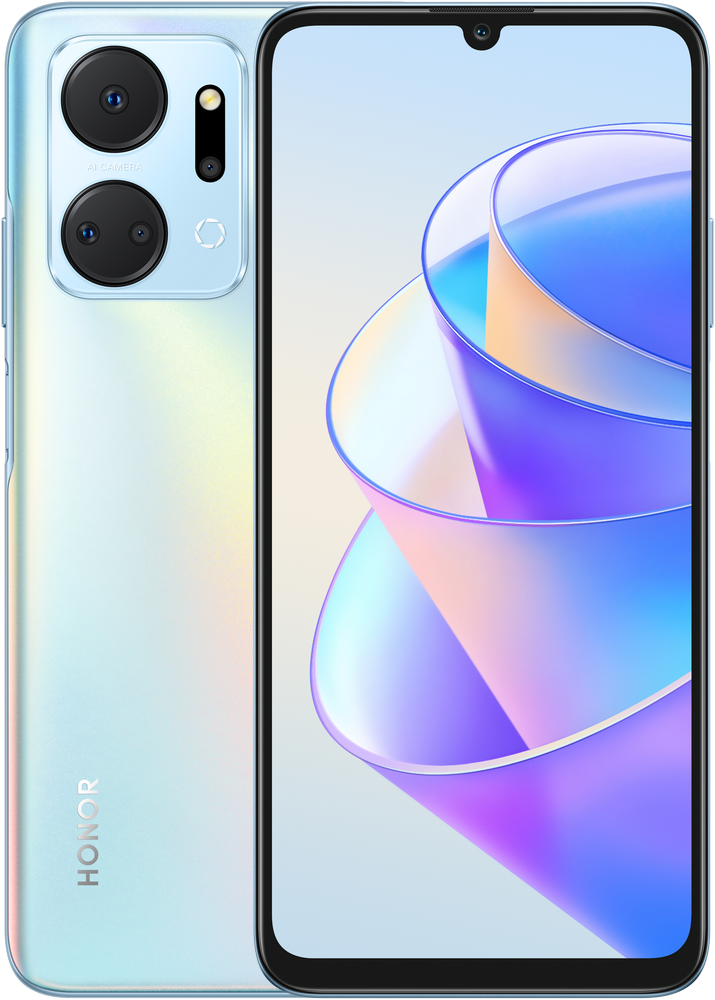 Смартфон HONOR X7a Plus 6/128Gb Титановый серебристый телефон honor x7a plus 6 128gb ocean blue