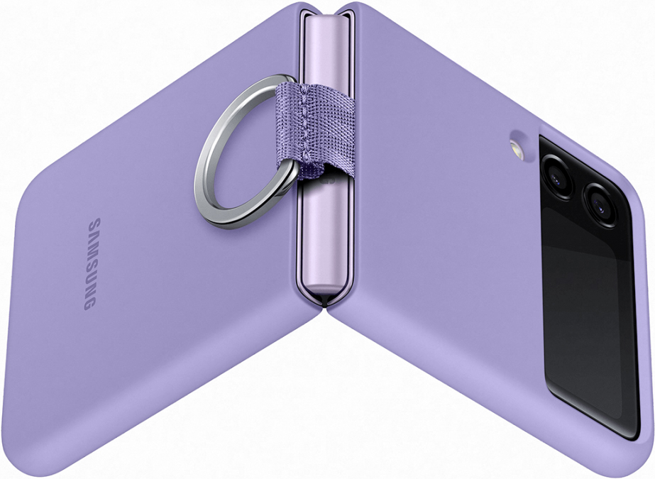 Клип-кейс Samsung Galaxy Z Flip3 Silicone Cover с кольцом Lavender (EF-PF711TVEGRU) 0313-9180 Galaxy Z Flip3 Silicone Cover с кольцом Lavender (EF-PF711TVEGRU) - фото 5