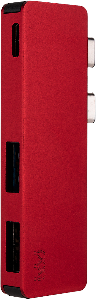 Адаптер VLP Type-C 3 in 1 мультипортовый Красный 0300-0561 - фото 2