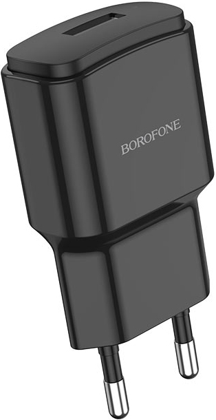 СЗУ Borofone BA48A Orion 1xUSB2.1А дата-кабель Type-C 1м Black 0303-0669 - фото 3