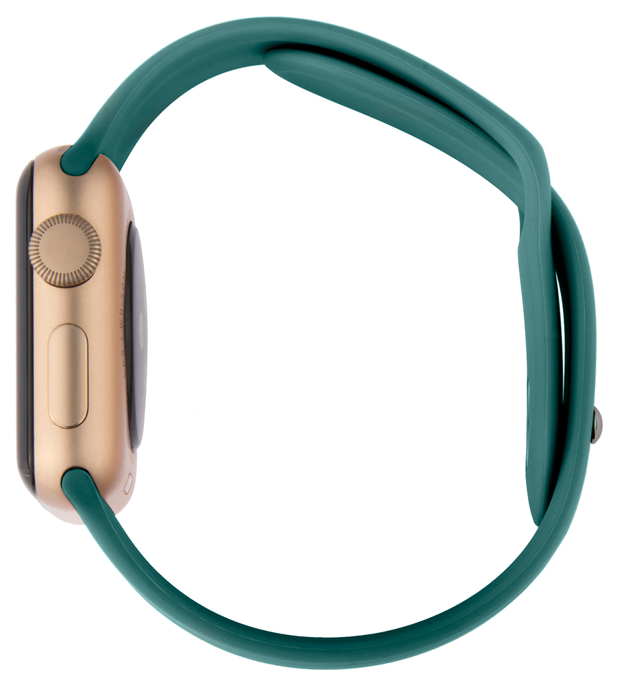 Ремешок для умных часов InterStep Sport Apple Watch 38/40мм силиконовый Green 0400-1735 Sport Apple Watch 38/40мм силиконовый Green - фото 5