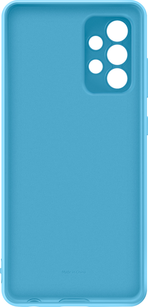 Клип-кейс Samsung Galaxy A52 Silicone Cover Blue (EF-PA525TLEGRU) 0313-8882 Galaxy A52 Silicone Cover Blue (EF-PA525TLEGRU) - фото 2