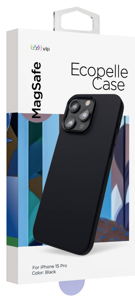 Чехол-накладка VLP Ecopelle Case с MagSafe для iPhone 15 Pro Черный 0314-0131 - фото 2