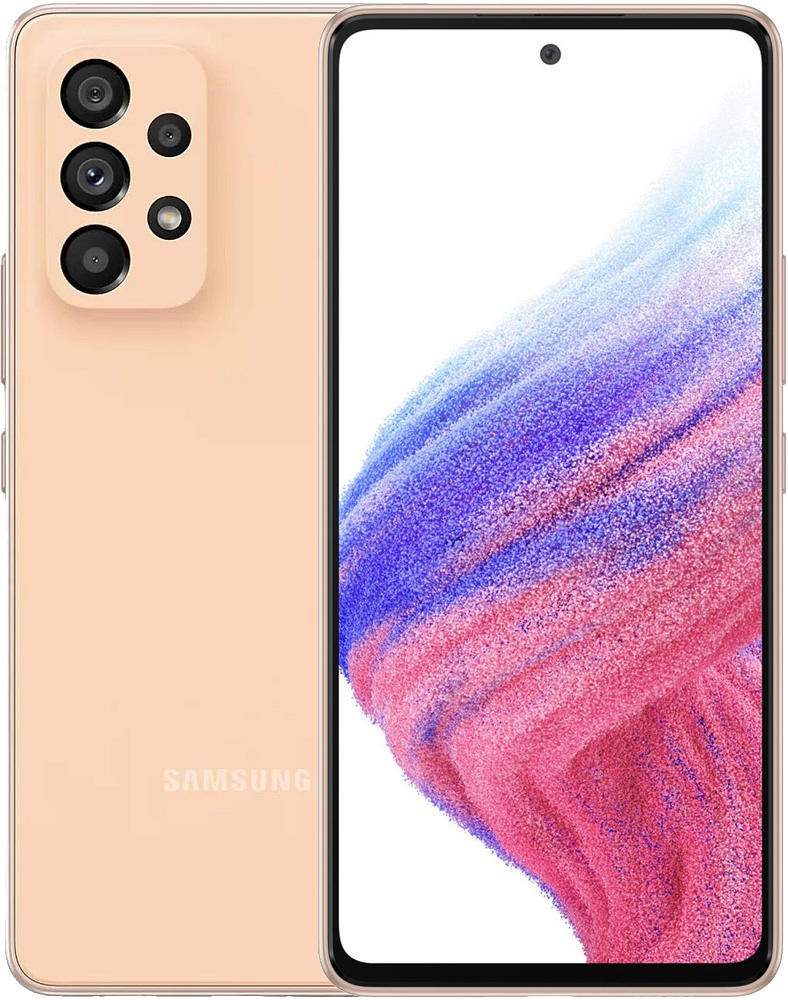 Смартфон Samsung Galaxy A53 8/256Gb Оранжевый (SM-A536) 0101-8712 Galaxy A53 8/256Gb Оранжевый (SM-A536) - фото 1
